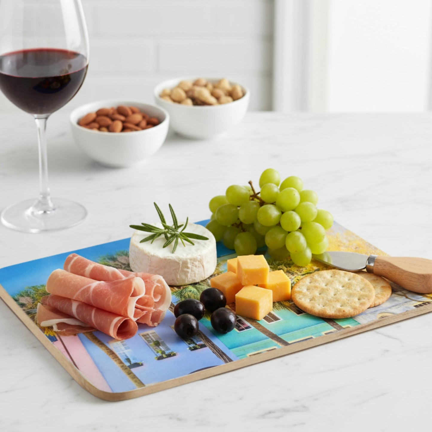 Rainbow Row Charcuterie Board