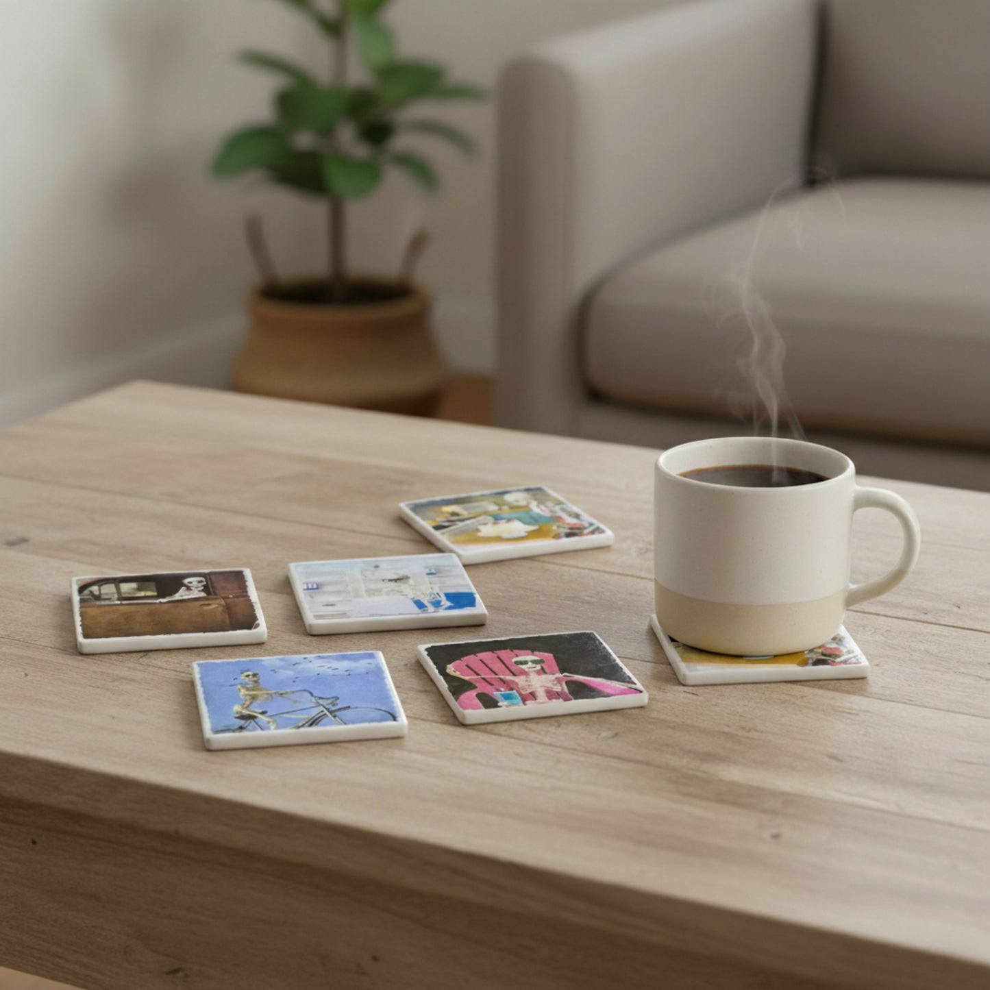 Skeleton Coasters