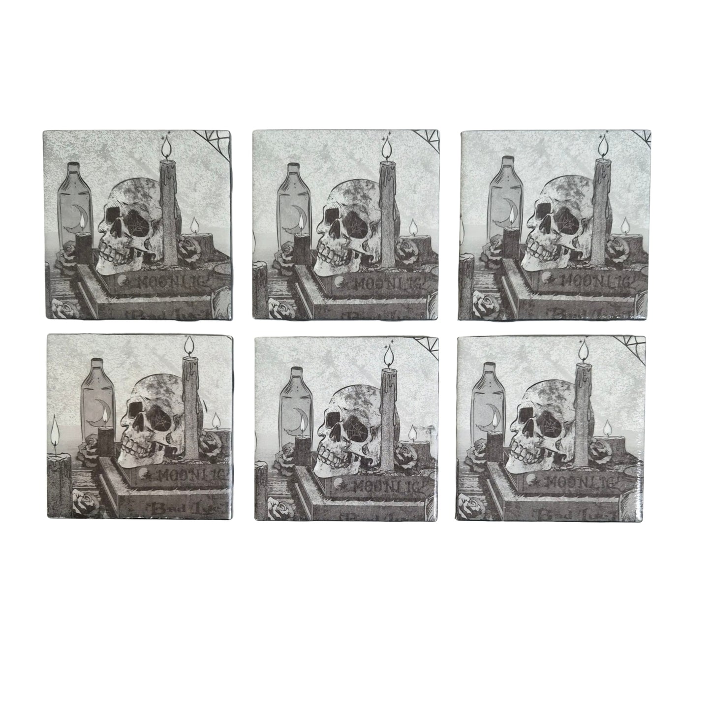 Literary Skull Coasters