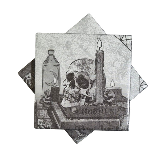 Literary Skull Coasters
