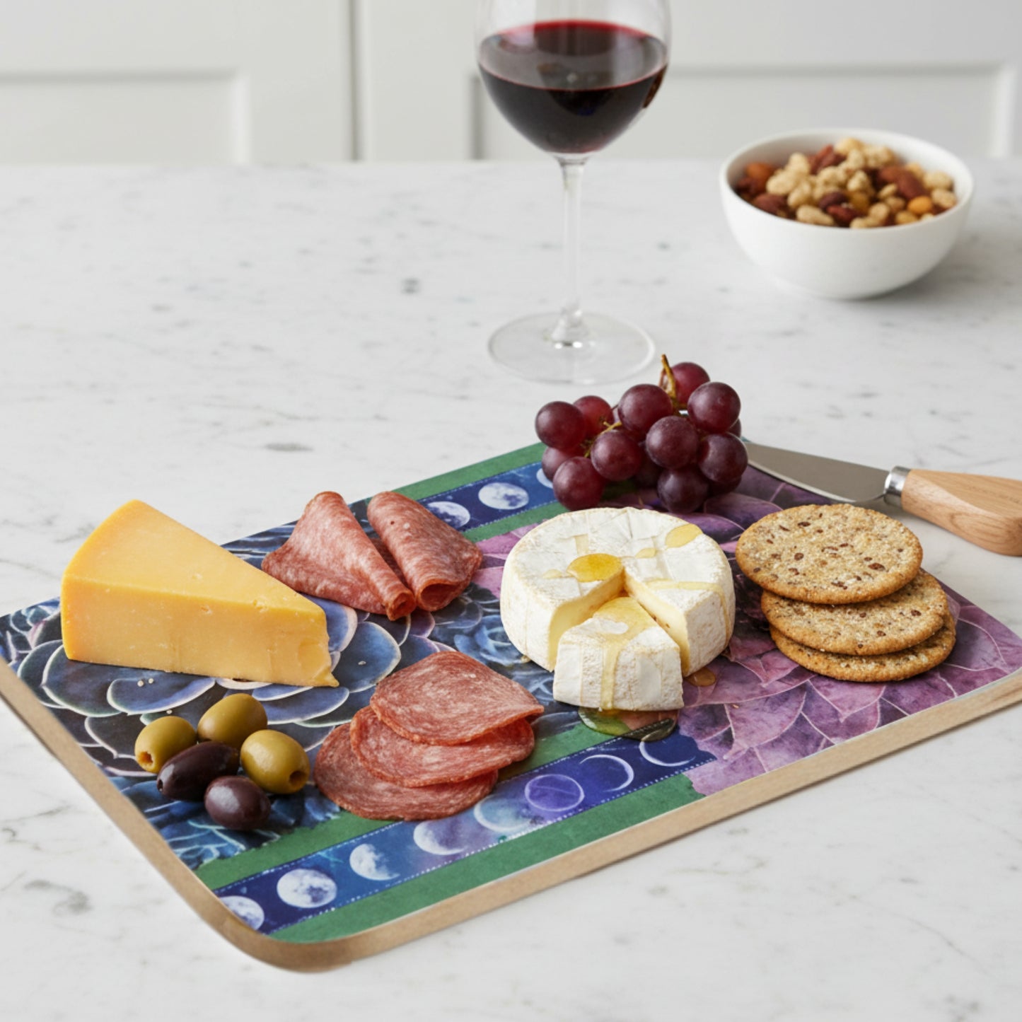 Succulent Moon Charcuterie Board