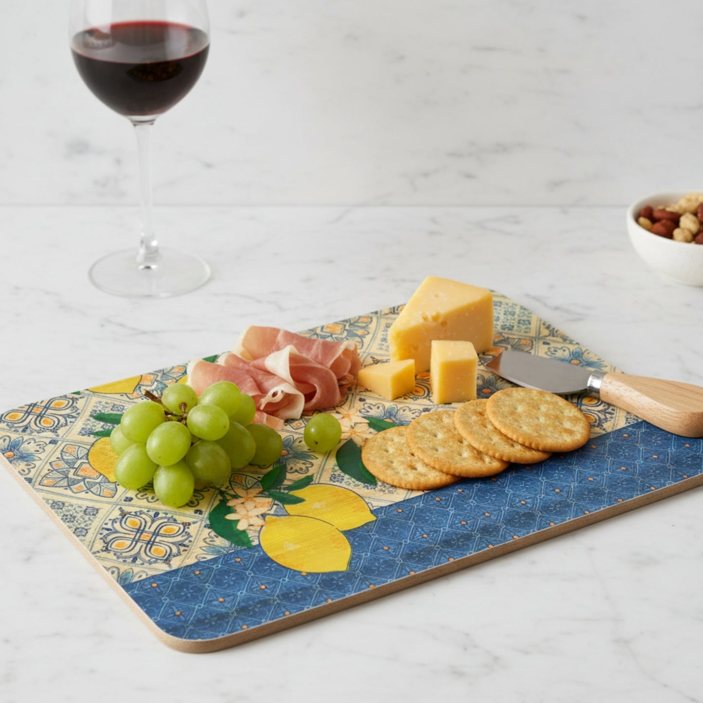 Lemon Mosaic Charcuterie Board