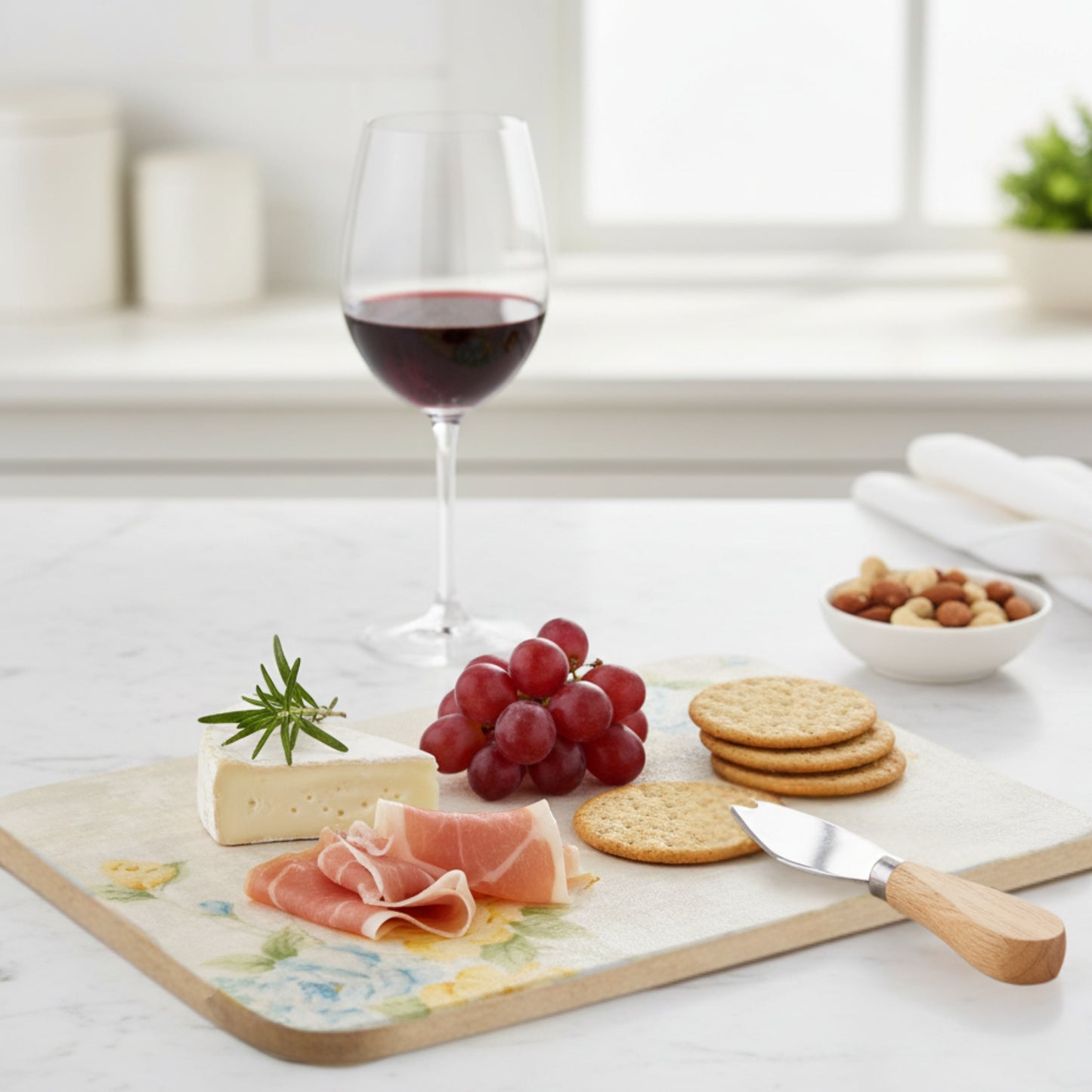 Vintage Rose Charcuterie Board